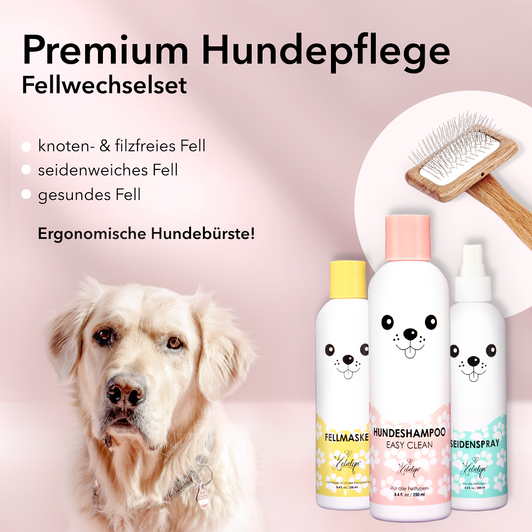 Premium Fellwechsel Set - Fellpflege während des Fellwechsels
