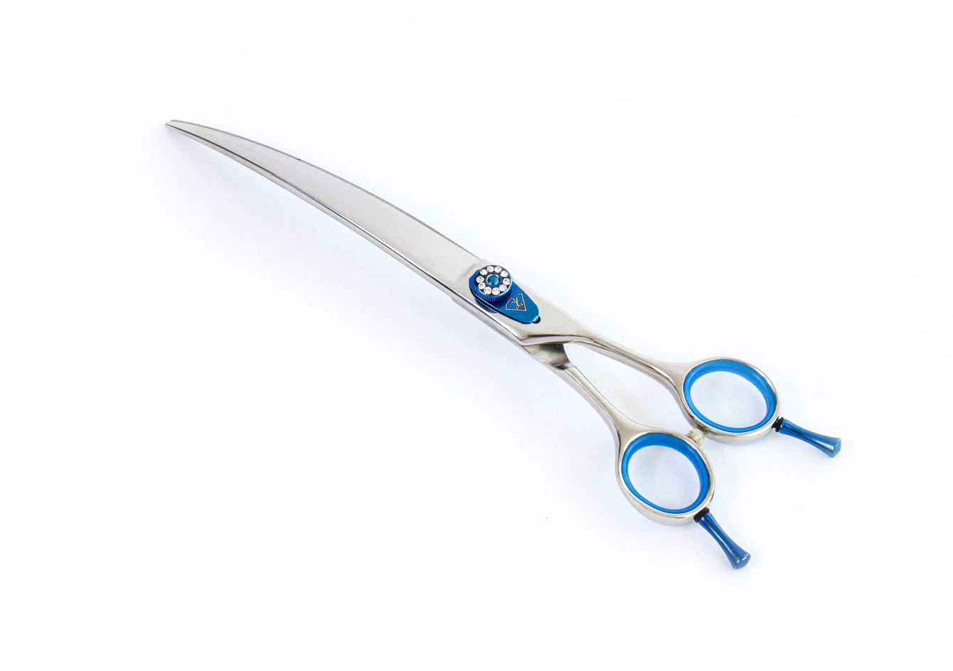 Schere gebogen blue, 9 Inch