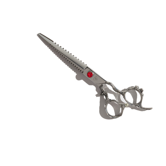 Dragon - Schere mit integriertem Kamm, 7 Inch
