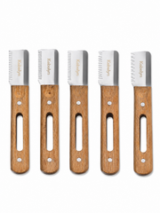 Trimmmesser-Set mit Holzgriff