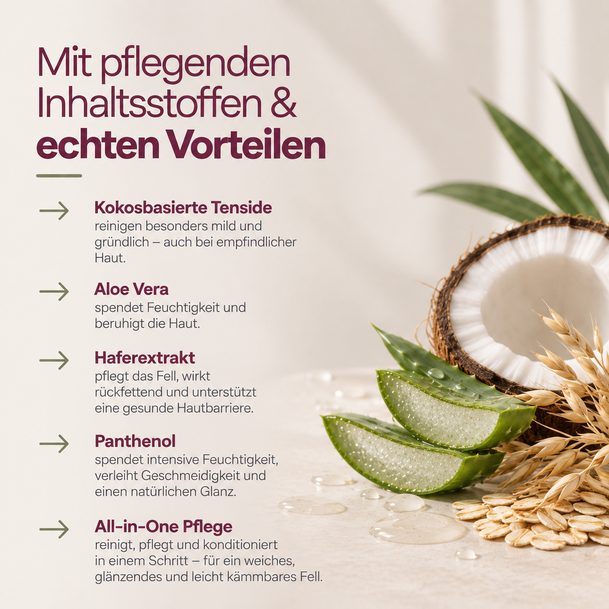 Hundeshampoo All-in-One für alle Felltypen