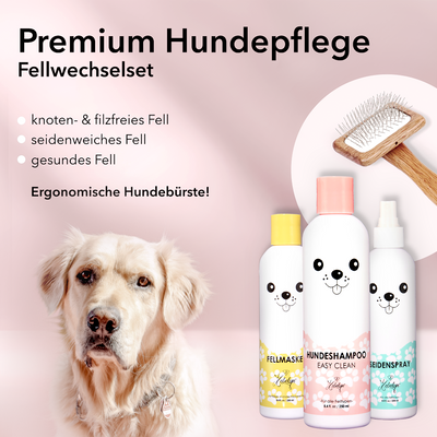 Premium Fellwechsel Set - Fellpflege während des Fellwechsels