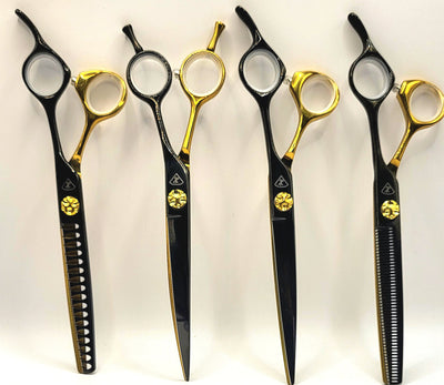Scheren-Set Gold/Schwarz