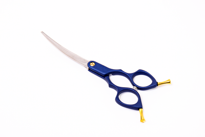Asia scissors curved blue