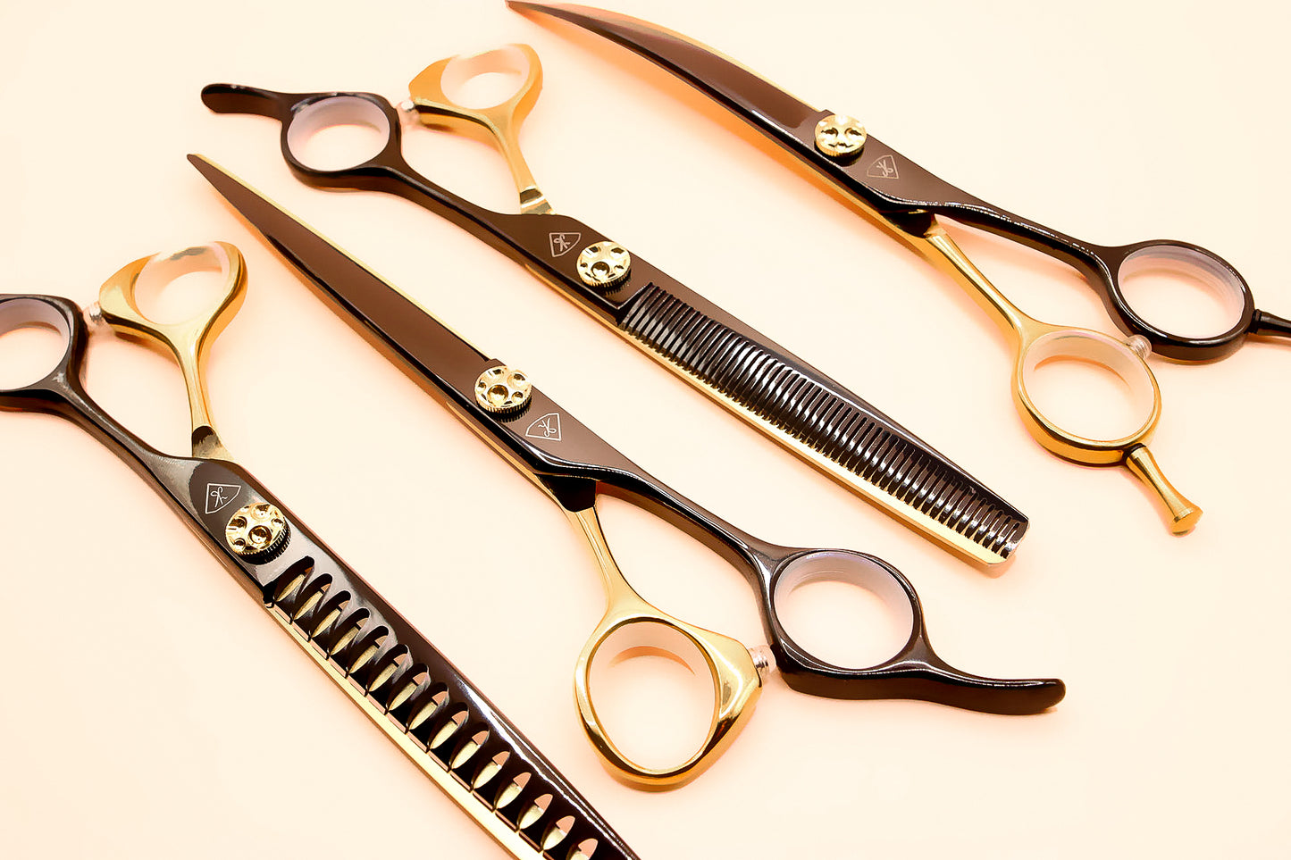 Scheren-Set Gold/Schwarz