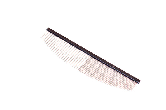 Kamm aus Aluminium halbrund schwarz