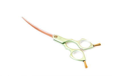 Asian scissors curved green